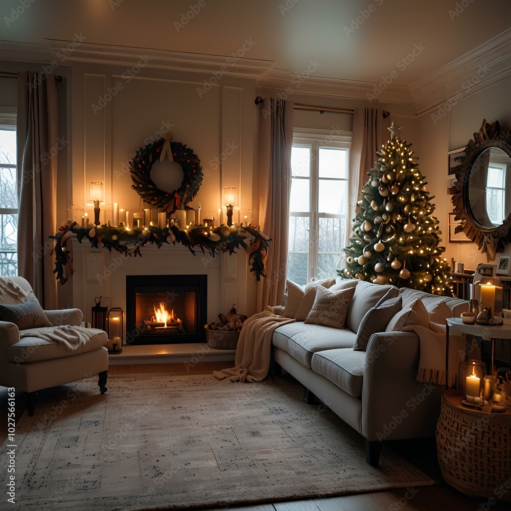 Fototapeta premium Christmas, winter, X-mas