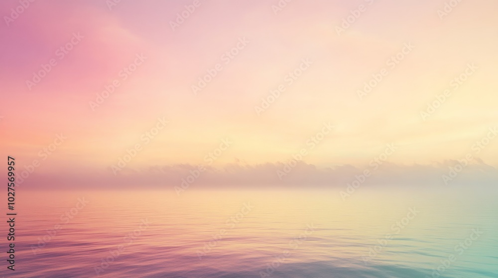 Fototapeta premium Serene Sunset Over Tranquil Waters