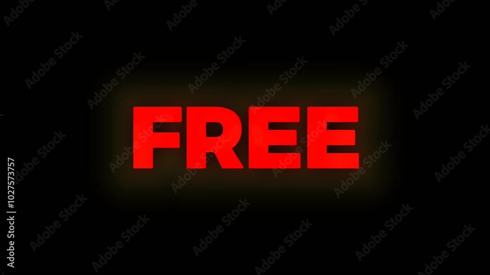 FREE text glow red animation. Megaphone sign banner for promo video. FREE text glow red animation. Megaphone sign banner for promo video.