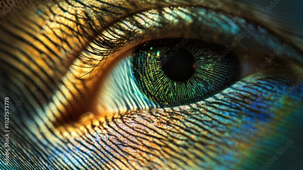 Obraz premium The integration of biometric security features in modern banknotes, designed to prevent fraud and counterfeiting.