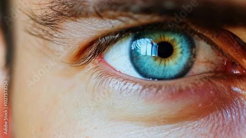 zoom in to human eye