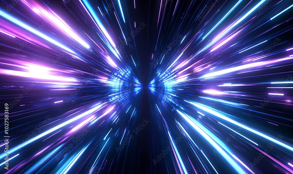 Abstract futuristic background with glowing lines, streaks and an effect of motion, speed, and light. Abstract futuristic background with glowing lines, streaks and an effect of motion, speed, and light.
