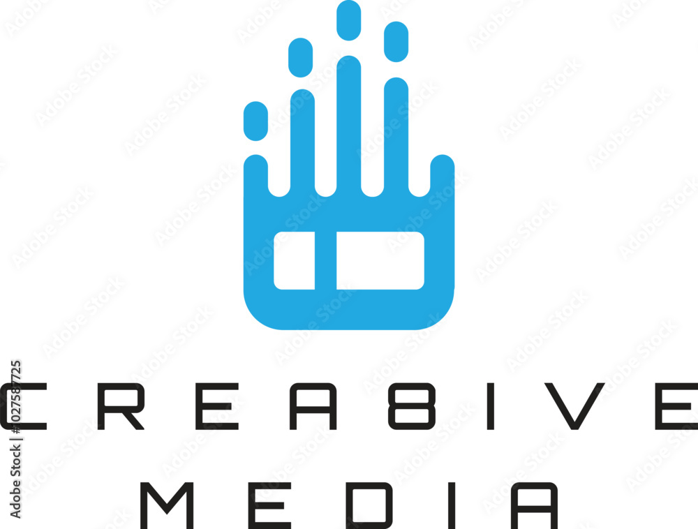 Modern and Geometric techy monogram logo design for technology based business.
Modern and Geometric techy monogram logo design for technology based business.