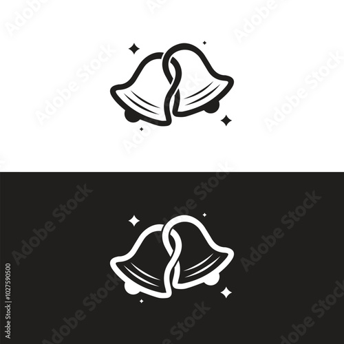 Notification Bell Icon Set. Inbox Message and Notification Number Sign for Alarm Clock and Smartphone Application Alert Flat Design.