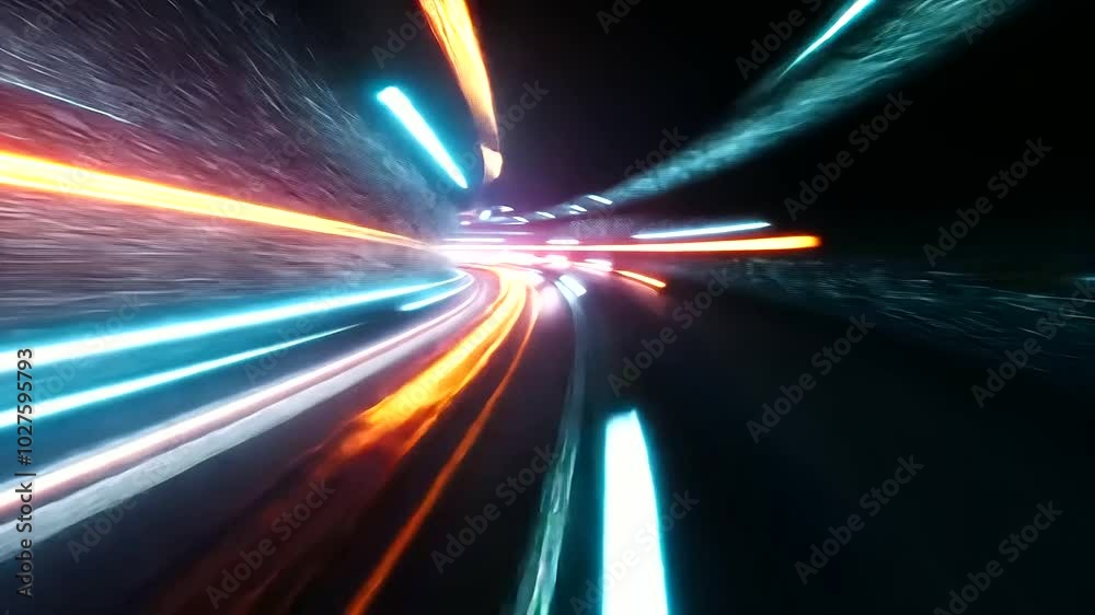A blurred speed motion effect in vibrant colors, suggesting energy and movement, ideal for tech or sports themes