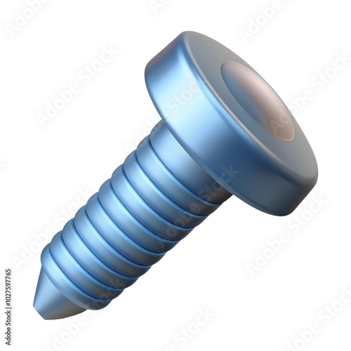 3d Screw Bolt on white background. High quality photo photo