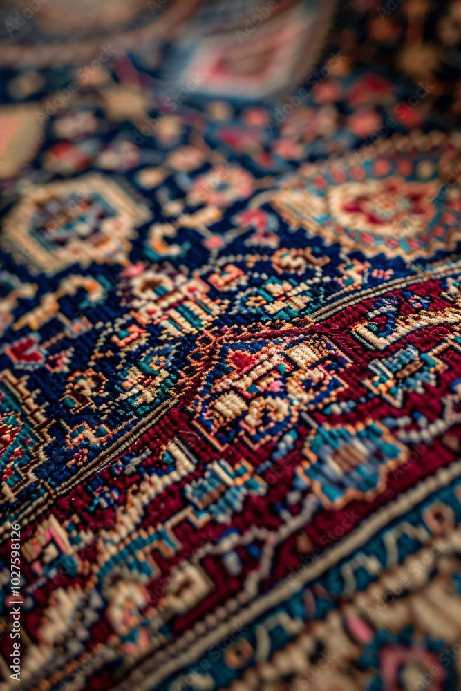 Intricate Ornament of an Old Persian Rug Intricate Ornament of an Old Persian Rug