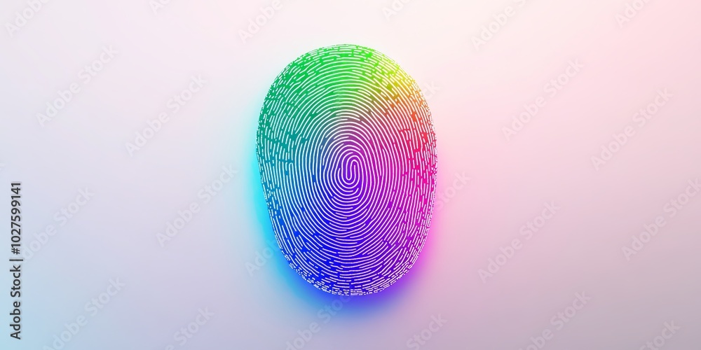 Colorful Fingerprint Design.