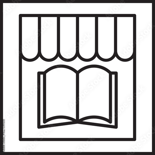 Bookshop icon design