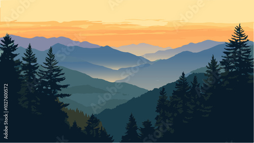 Breathtaking View of the Great Smoky Mountains