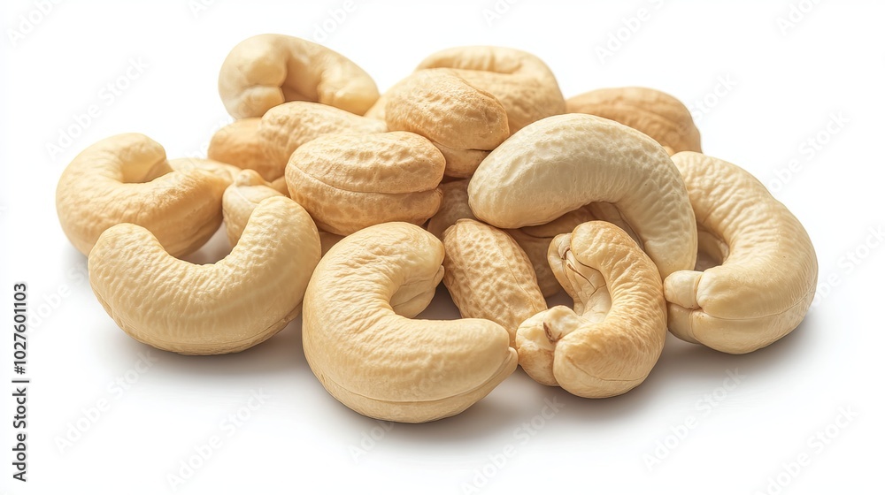 image of the cashews. on a white background. cut off image of the cashews. on a white background. cut off