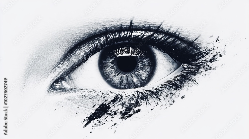 Fototapeta premium image of the eye. on a white background