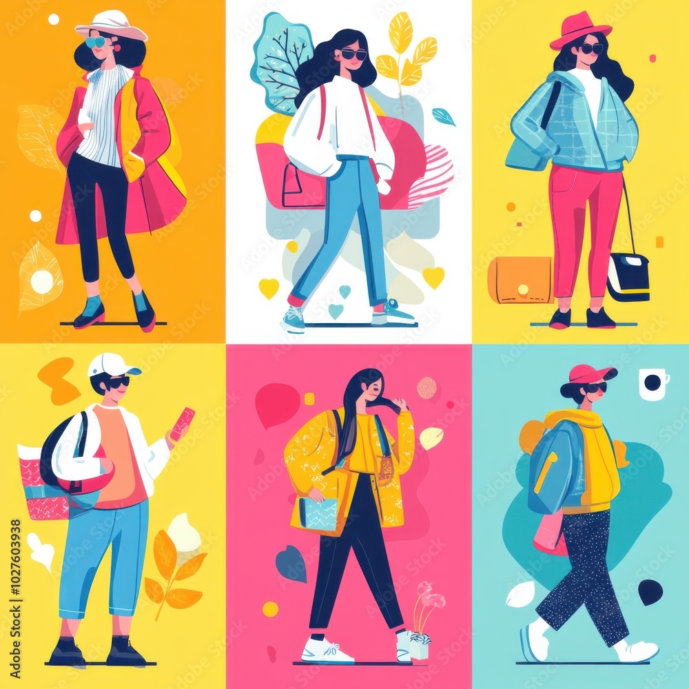 Modern Flat Style Vector Character Illustration Pack Modern Flat Style Vector Character Illustration Pack