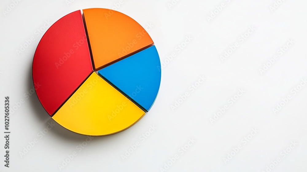 Fototapeta premium image of the piechart. on a white background