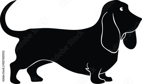 Trending Dog Silhouette Vector Design for T-Shirts and Posters.