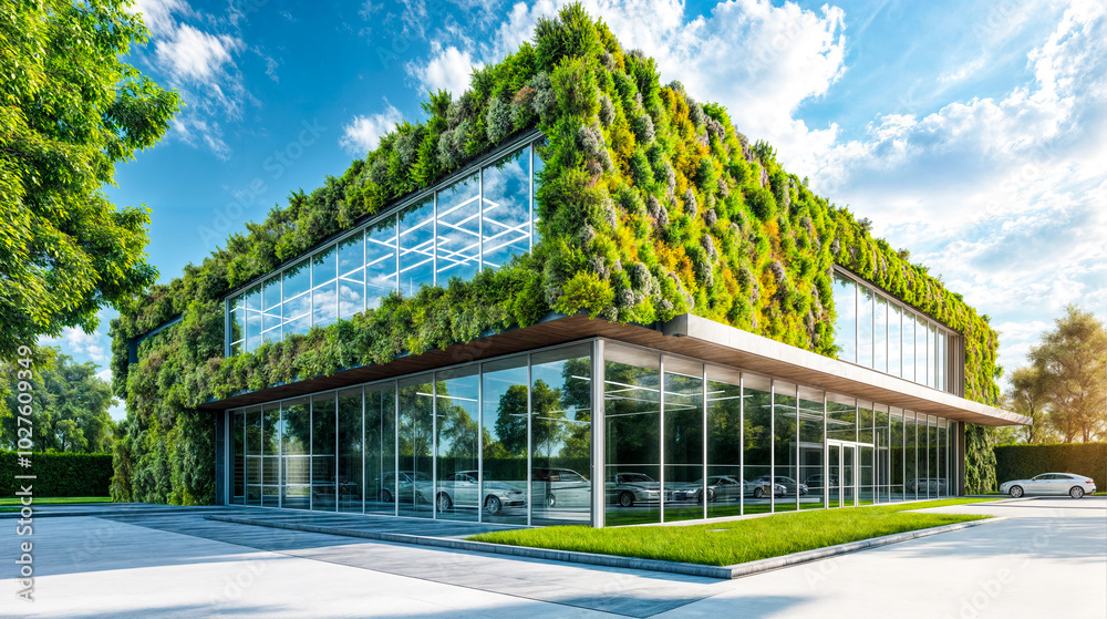 Fototapeta premium Immeuble écologique durable végétalisé
