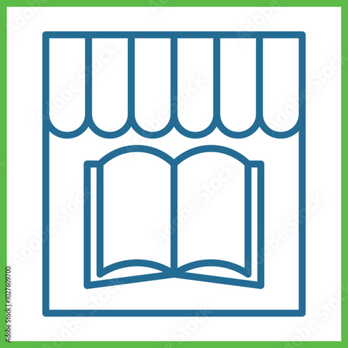 Bookshop icon design