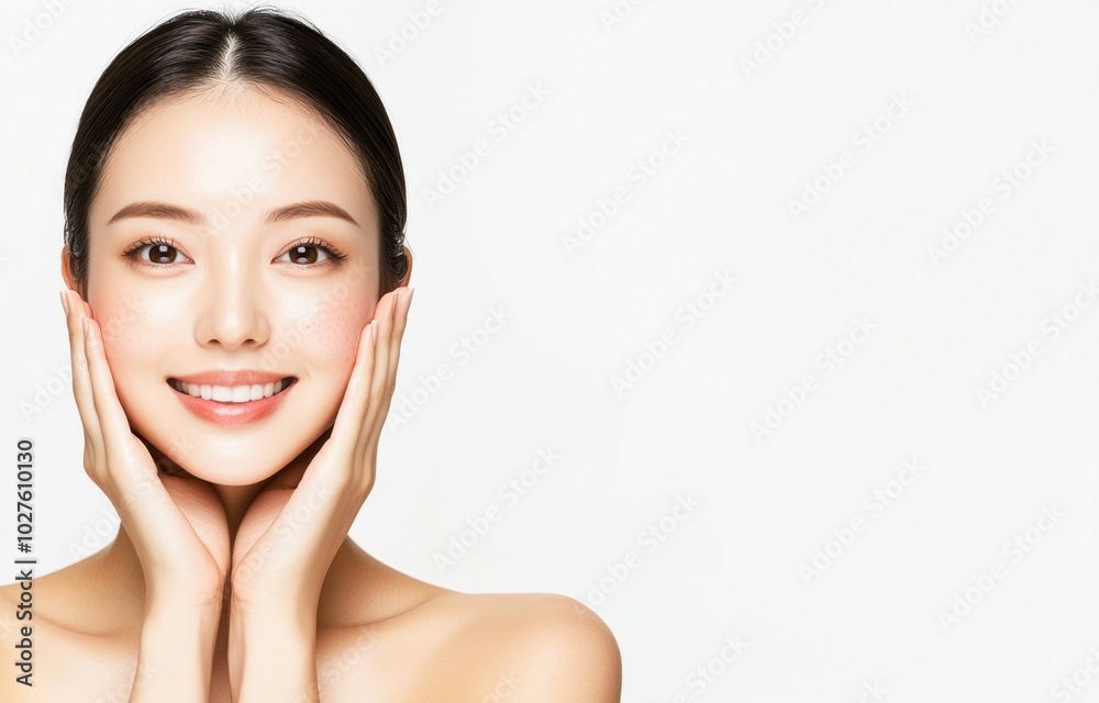 Smiling Woman with Healthy Glowing Skin Smiling Woman with Healthy Glowing Skin