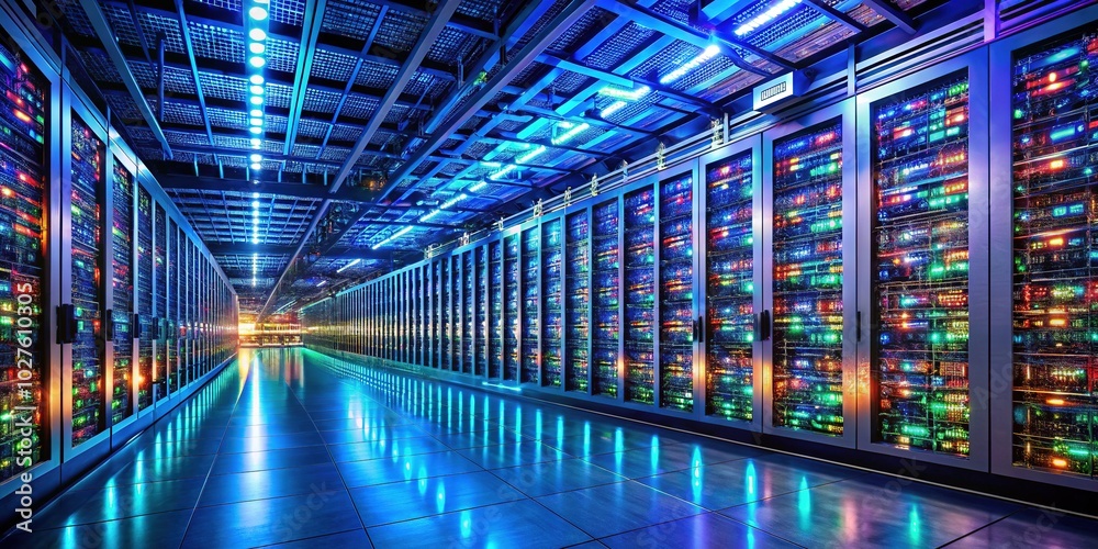 Big Data Technology Visualization in a Modern Data Center with Servers and Supercomputers Big Data Technology Visualization in a Modern Data Center with Servers and Supercomputers