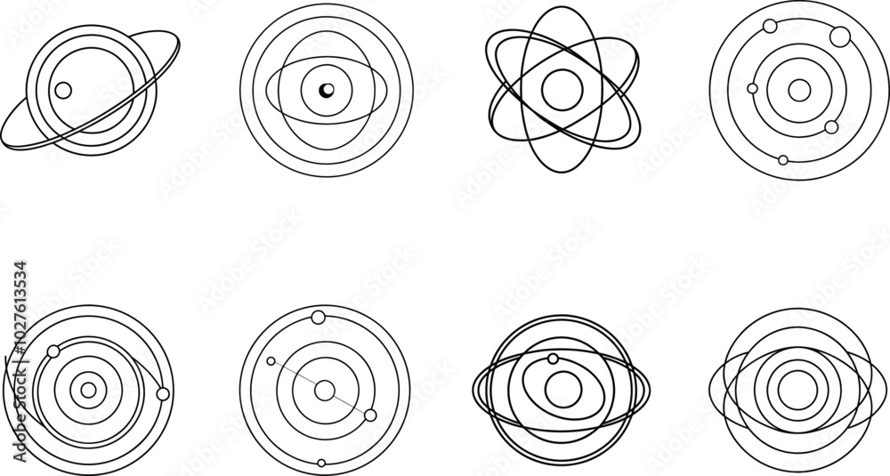 Simple Circular Geometric Shapes and Orbits Simple Circular Geometric Shapes and Orbits