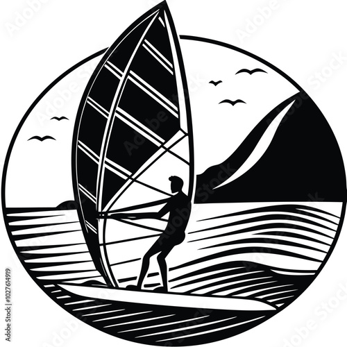 silhouette of a sailing boat