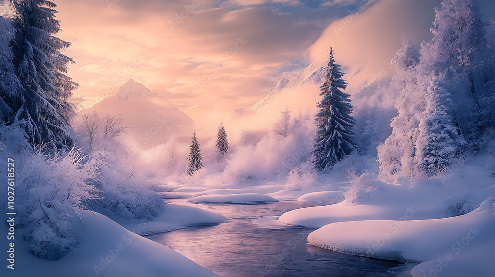 the most beautiful snow covered foreest lands the most beautiful snow covered foreest lands