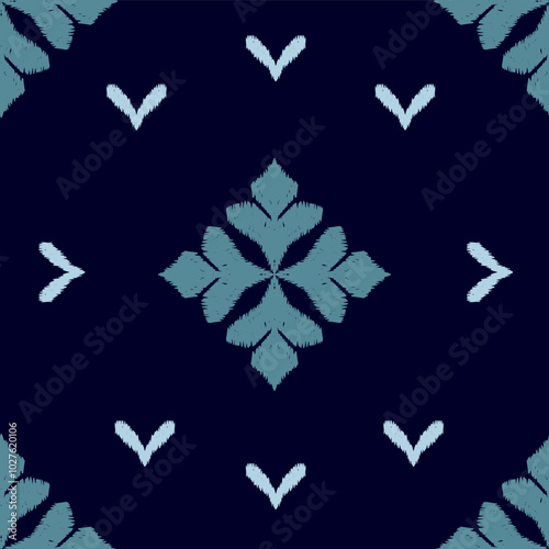 seamless ikat pattern for fabric