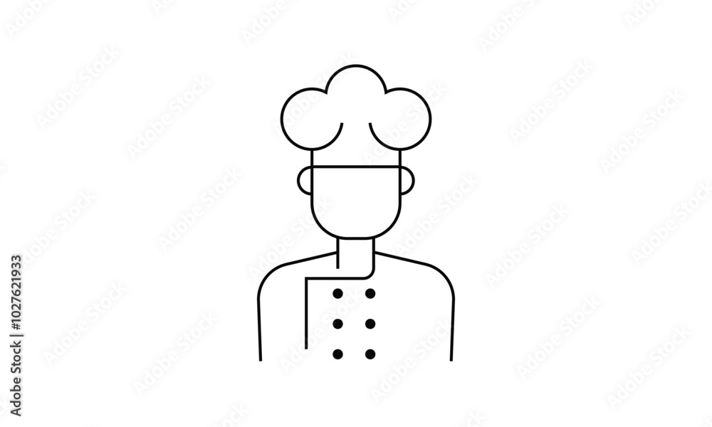 chef vector icon. chef vector icon.
