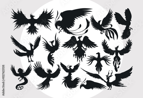 Phoenix SVG Bundle, Bird Svg, Phoenix Wings Svg, Phoenix Rising Svg, Phoenix Bird Svg, Firebird Svg, Tribal Phoenix Svg, Phoenix Silhouette