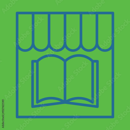 Bookshop icon design
