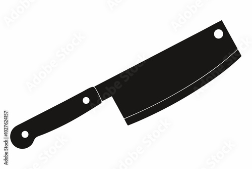 
Butcher knife icon, Butcher knife silhouette vector. Cut of beef meat
