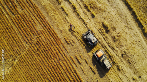Satellite Capturing Rice Harvest