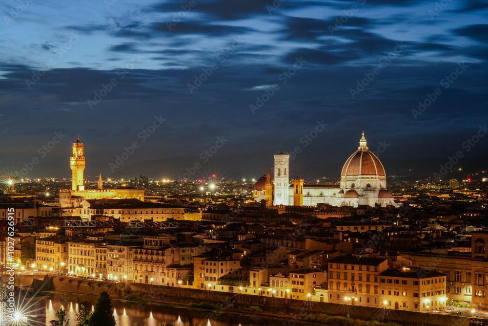 Fototapeta premium Landscape from Michelangelo Piazzale, Cathedral of Santa Maria del Fiore