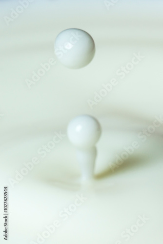 GOTA DE SALPICADURA DE LECHE