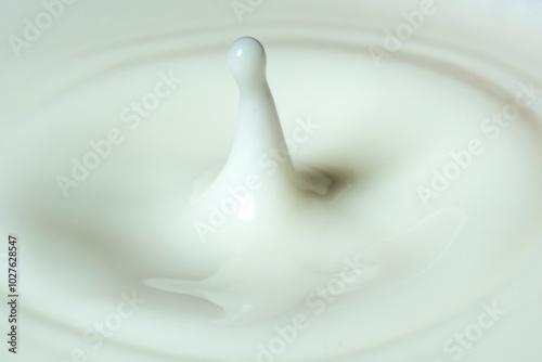 salpicadura de leche en plano corto