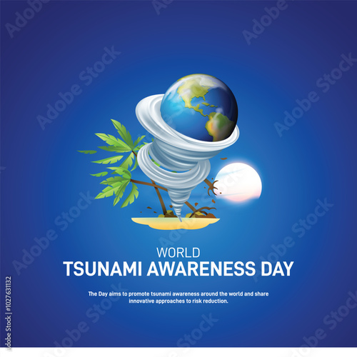 world tsunami awareness day. world tsunami awareness day creative poster, banner, social media post, postcard, background, template design etc. fighting inequality for a resilient future.