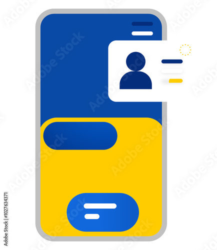 smartphone screen and digit...