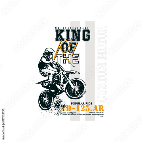 vector of motocross, quad bike, vector, king of the race