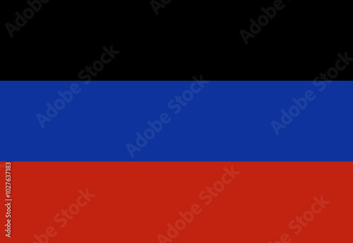 Donetsk Peoples Republic flag illustrator country flags