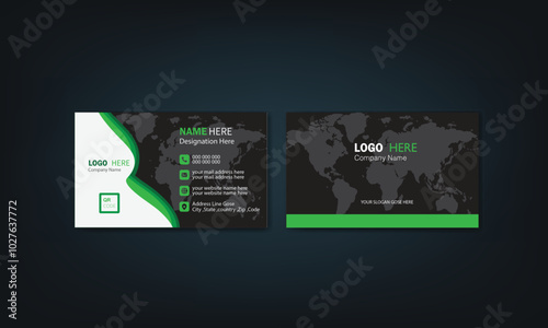 Business card design template