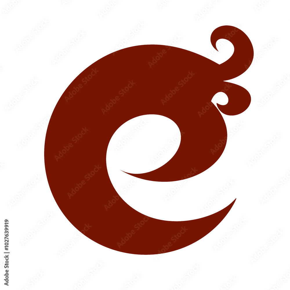 letter c logo icon with unique decoration on white background letter c logo icon with unique decoration on white background