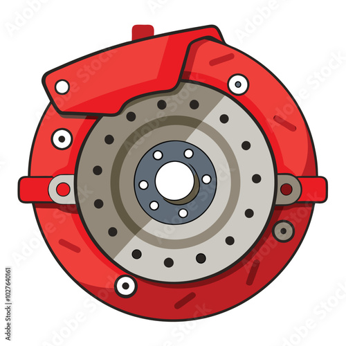 Brake Caliper vector.