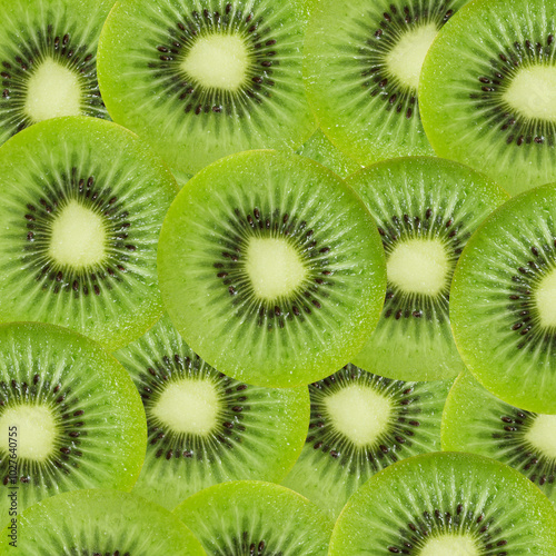 background with beautiful green kiwi
