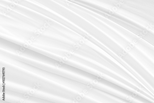 elegrance woven soft fabric white abstract smooth curve shape decorative fashion textile background photo