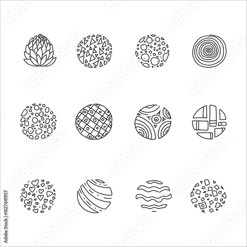 An illustration of a variety of patterns