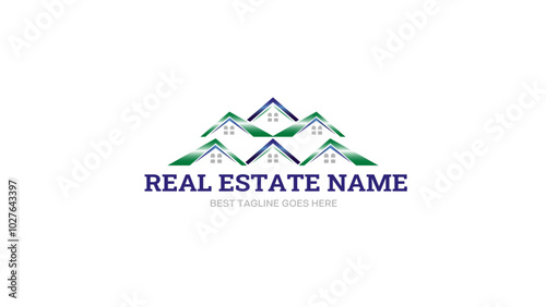 Real Estate Logo Template-Real Estate Logo-Property Logo-Construction Logo