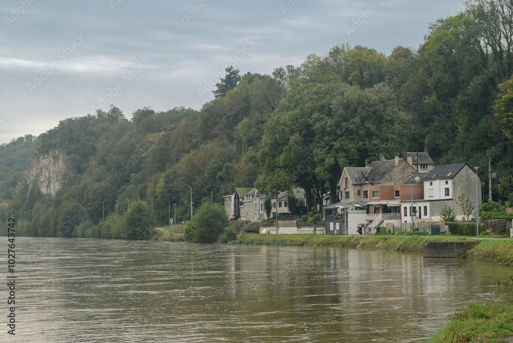 Beautiful view of the Meuse, Annevoie-Rouillon Beautiful view of the Meuse, Annevoie-Rouillon