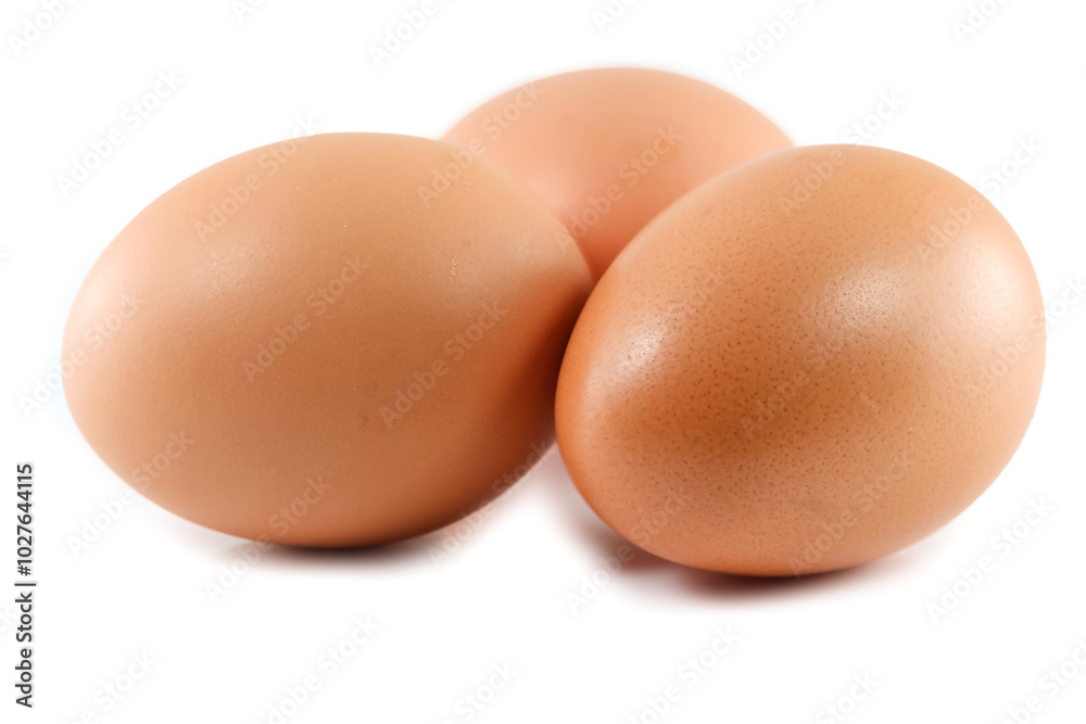 Eggs closeup isolated on white background Eggs closeup isolated on white background