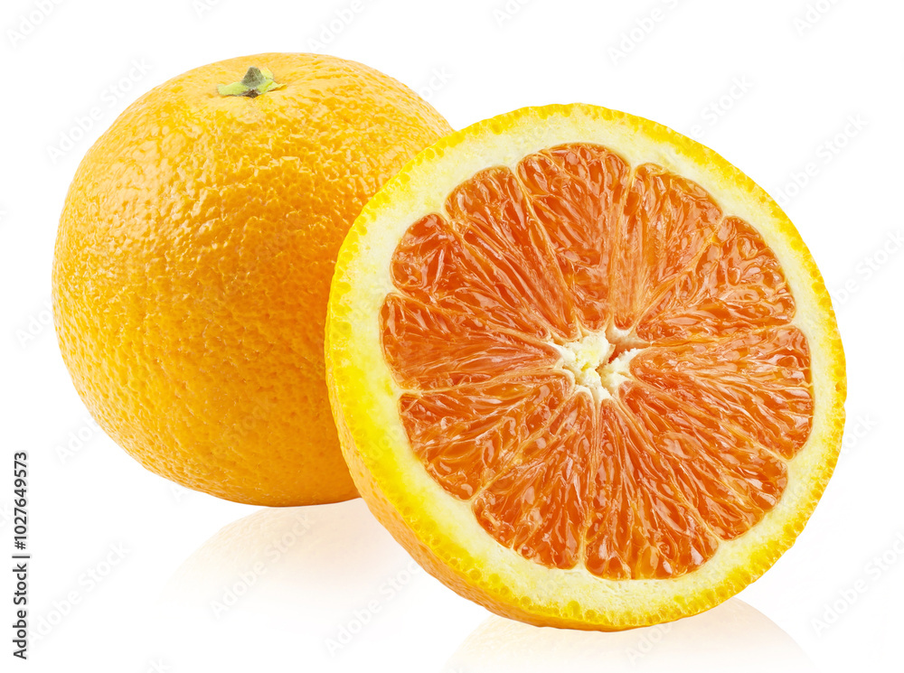 Orange fruit isolated on white background Orange fruit isolated on white background