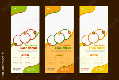 Food Rollup Banner Design Template